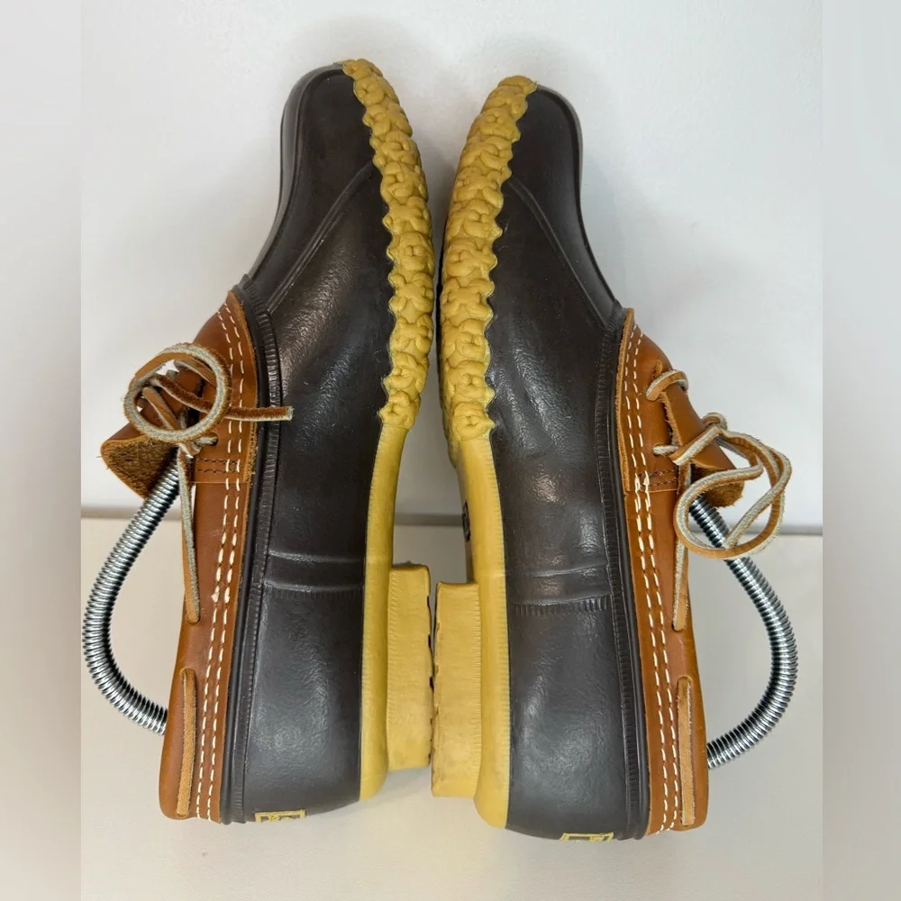 L.L. Bean Rubber Mocs Bean Boots Low Top Duck Shoe Rain Made in USA Mens 8 06009